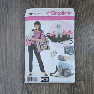 NEW Simplicity 4716 Pet Accessories Pattern